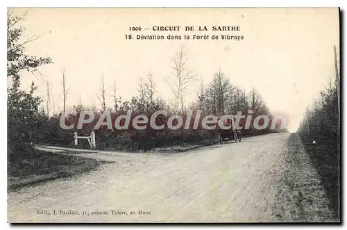 Cartes postales Circuit de la Sarthe Deviation dans la Foret de Vibraye