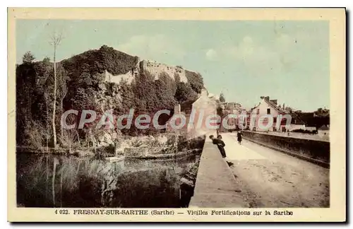 Cartes postales Fresnay sur Sarthe Sarthe Vieilles Fortifications sur la Sarthe