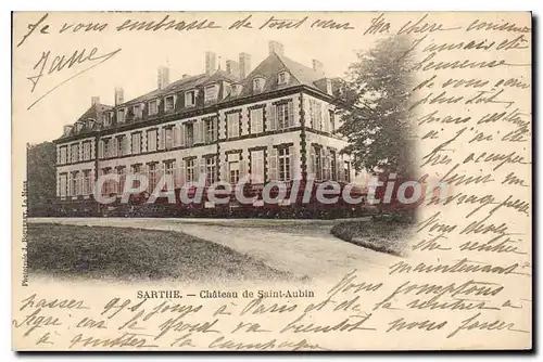 Cartes postales Sarthe Chateau de Saint Aubin