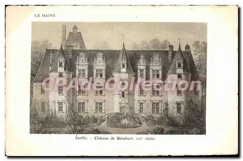 Ansichtskarte AK Le Maine Chateau de Benehart XVI siecle