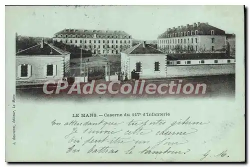 Cartes postales Le Mans Caserne du 117 d'Infanterie