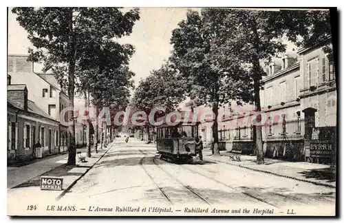 Cartes postales Le Mans L'Avenue Rubillard et l'Hopital