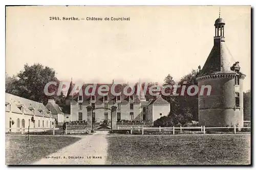 Cartes postales Sarthe Chateau de Courcival