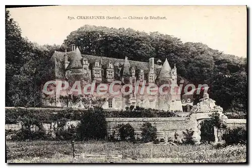 Ansichtskarte AK Chahaignes Sarthe Chateau de Benehart