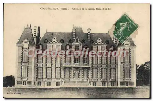 Cartes postales Coudrecieux Sarthe Chateau de la Pierre facade sud est