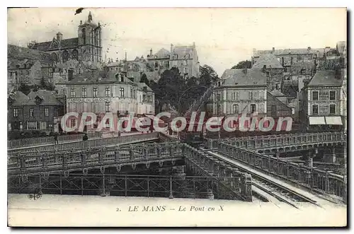 Cartes postales Le Mans Le Pont en X