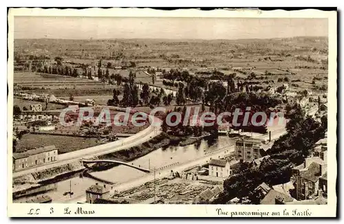 Ansichtskarte AK Le Mans Vue panoramique sur la Sarthe