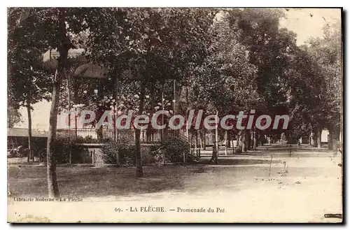 Cartes postales La Fleche Promenade du Pre