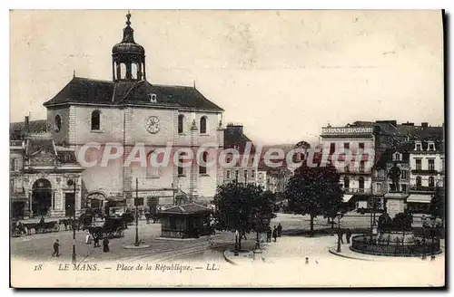 Cartes postales Le Mans Place de la Republique