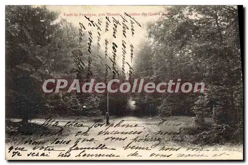 Cartes postales Foret de Perseigne pres Mamers carrefour des quatre gardes