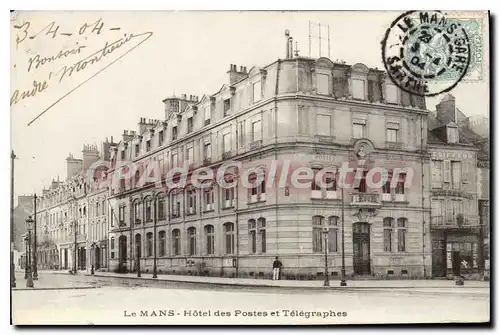 Cartes postales Le Mans Hotel des Postes et Telegraphes