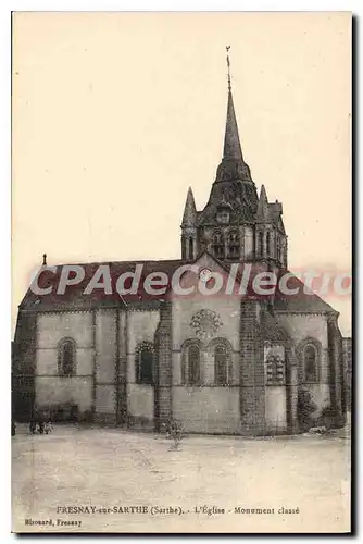 Cartes postales Fresnay sur Sarthe Sarthe l'Eglise Monument classe