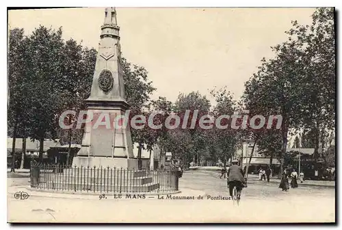 Ansichtskarte AK Le Mans Le Monument de Pontlieue