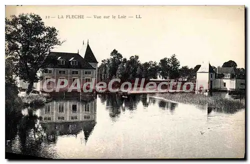 Cartes postales La Fleche Vue sur le Loir