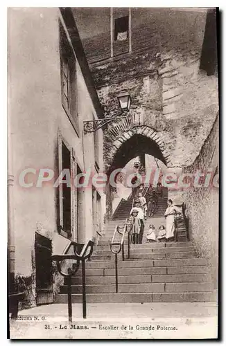 Cartes postales Le Mans Escalier de la Grande Poterne