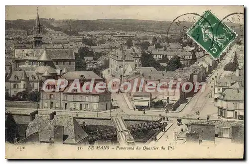 Cartes postales Le Mans Panorama du Quartier du Pr�