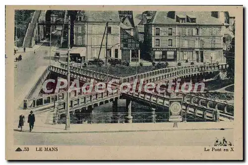 Cartes postales Le Mans Le Pont en X