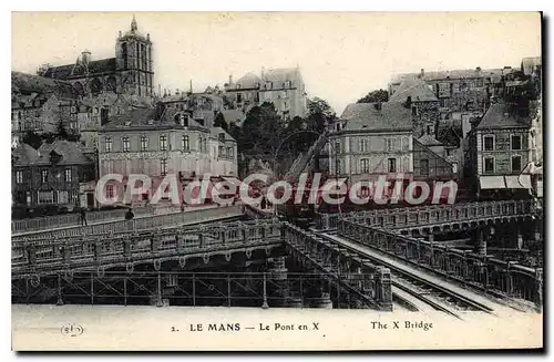 Cartes postales Le Mans Le Pont en X