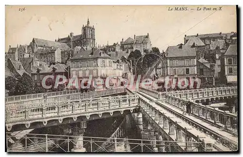 Cartes postales Le Mans Le Pont en X