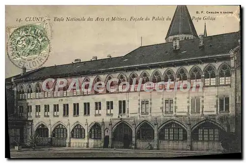 Cartes postales Cluny Ecole Nationale des Arts et Metiers Facade du Palais du Pape Gelase