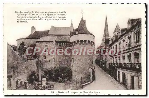 Cartes postales Autun Antique Tour des Bancs