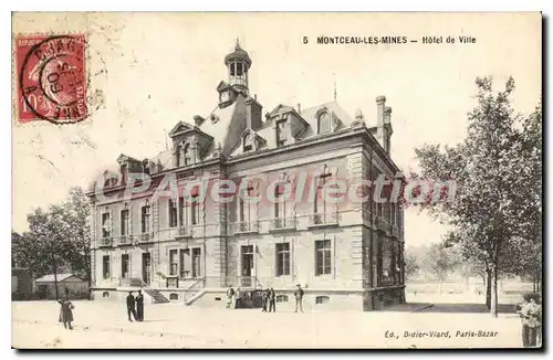 Cartes postales Montceau les Mines Hotel de ville