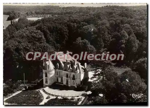 Moderne Karte Environs de Lavernat Sarthe Chateau de Mange Vue aerienne