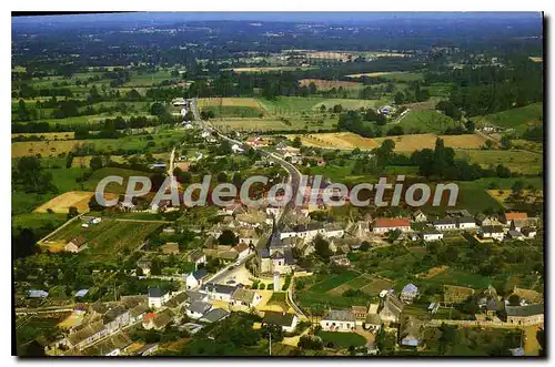 Moderne Karte Lombron Sarthe Vue generale aerienne