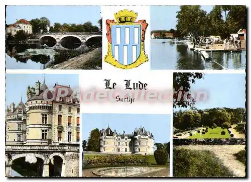 Cartes postales moderne Le Lude Sarthe le Pont sur le Loir Le Chateau facades Est et Sud La terrasse