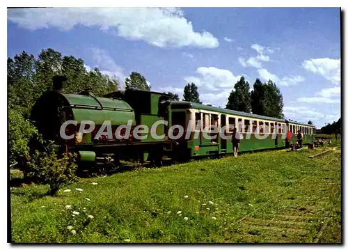 Cartes postales moderne Transvap Chemin de Fer Touristique de la Sarthe Gare de Connerre Beille Le train en gare de Pre