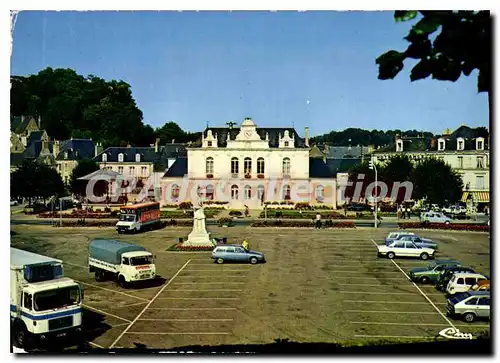 Moderne Karte Chateau du Loir Sarthe La Place et la mairie