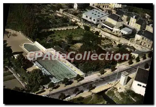 Cartes postales moderne Saint Calais Sarthe La Piscine Vue aerienne