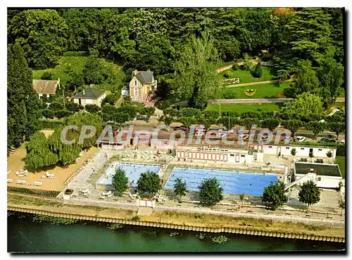 Cartes postales moderne Sable Sarthe La Piscine et le jardin public