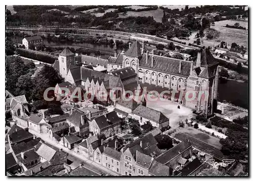 Moderne Karte Solesmes Sarthe Vue aerienne