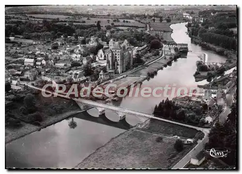 Moderne Karte Solesmes Sarthe Vue aerienne