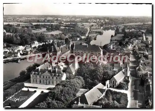 Moderne Karte Solesmes Sarthe L'Abbaye et le Bourg