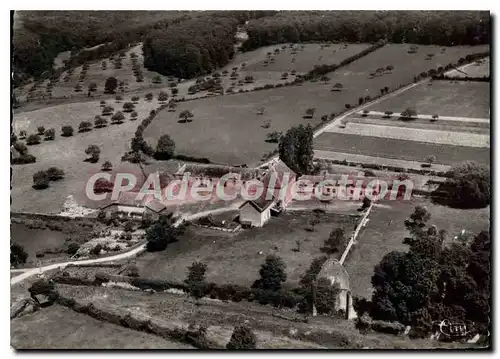 Cartes postales moderne Neufchatel en Saosnois Sarthe L'Abbaye de Perseigne et colonie de Vacances vue aerienne