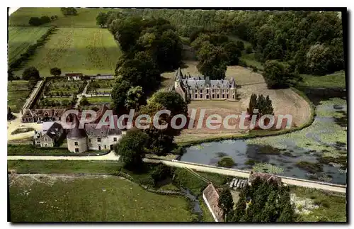 Cartes postales moderne Tuffe Sarthe vue aerienne chateau de Cheronne