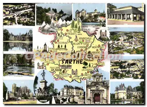 Cartes postales moderne Sarthe Prefecture le Mans sous Prefecture la Fleche Mamers partie du compositeur leo Delibes