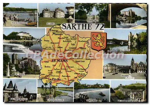 Cartes postales moderne Sarthe Sille le guillaume le Lude Bonne table Sable Solesmes Sable sur Sarthe la Fleche Le Mans