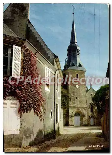 Moderne Karte Vallon sur Gee Sarthe l'eglise