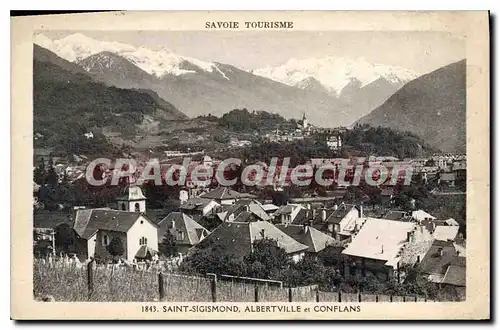 Ansichtskarte AK Savoie Tourisme Gresy sur Isere Albertville et Conflans