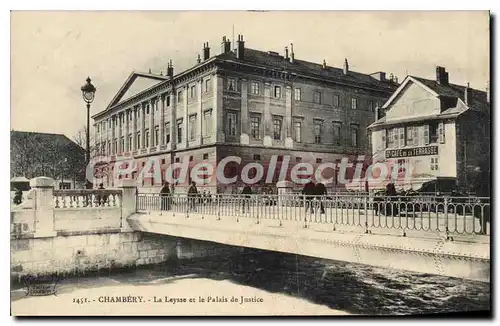 Cartes postales Chambery la Leysse et le palais de justice