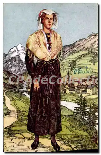 Cartes postales Costumes de Savoie Lanslebourg
