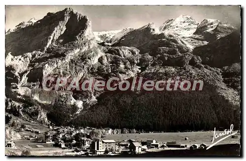 Cartes postales Pralognan la Vanoise Savoie vue generale et le grand Marchet