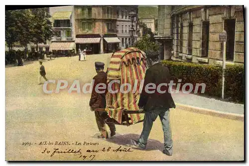 Cartes postales Aix les Bains les Porteurs