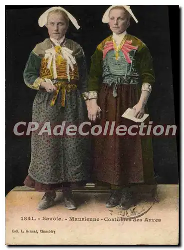 Ansichtskarte AK Savoie Maurienne Costumes des Arves