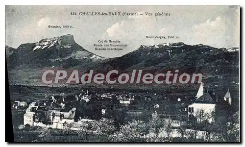 Cartes postales Challes les Eaux Savoie vue generale