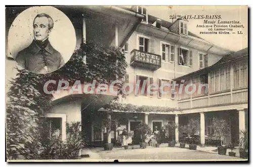 Ansichtskarte AK Aix les Bains Musee Lamartine Ancienne Pension Chabert ou Lamartine rencontra Bivire