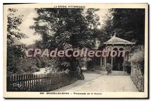 Ansichtskarte AK La Savoie Pittoresque Brides les Bains Promenade de la Source